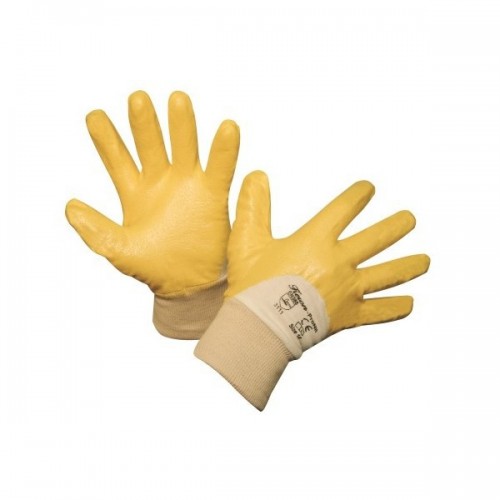 Rękawice nitryl, lekkie, żółte.