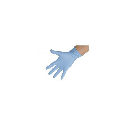 Rękawice jednorazowe Nitrile niebieskie M.