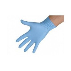 Rękawice jednorazowe Nitrile niebieskie XL.  - 1