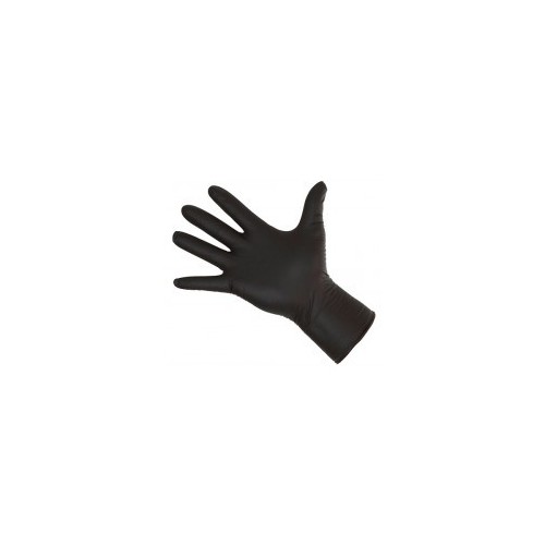 Rękawice Nitrile L ,czarne,50 sztuk.