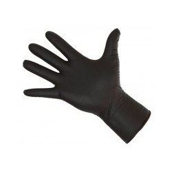 Rękawice Nitrile L ,czarne,50 sztuk.  - 1