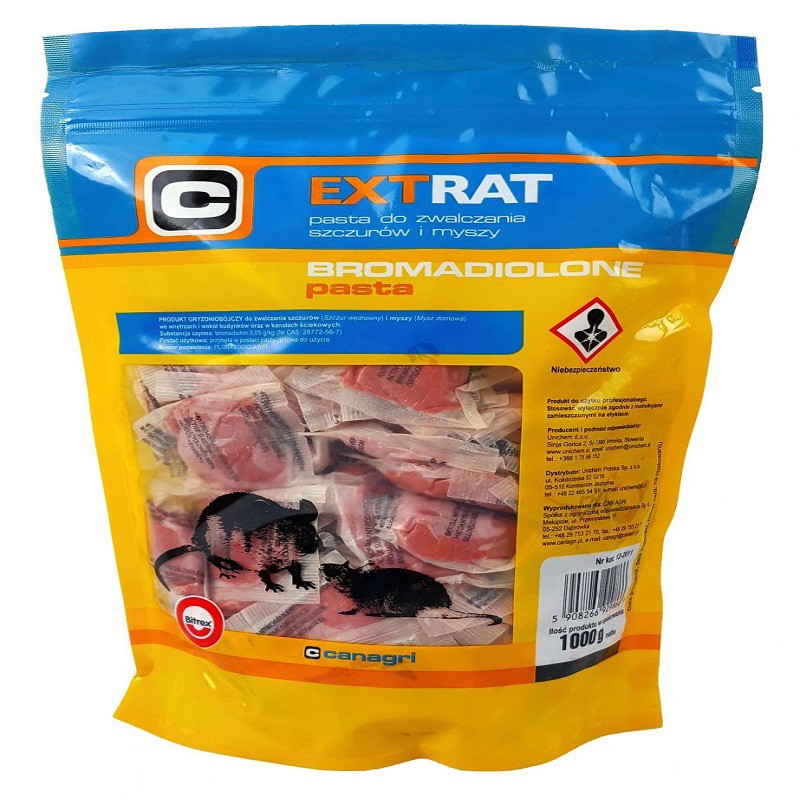 EXTRAT pasta czerwona na myszy i szczury 1 kg