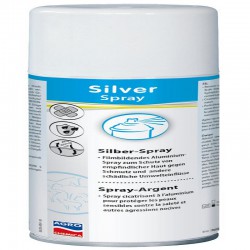 Aluminiowy spray srebrny chroniący rany przed brudem
