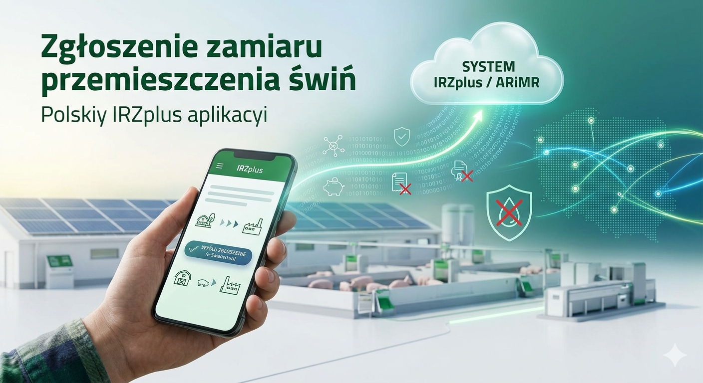 IRZplus 2026: Jak złożyć elektroniczne zgłoszenie zamiaru przemieszczenia świń? Kompletny przewodnik po e-świadectwach zdrowia
