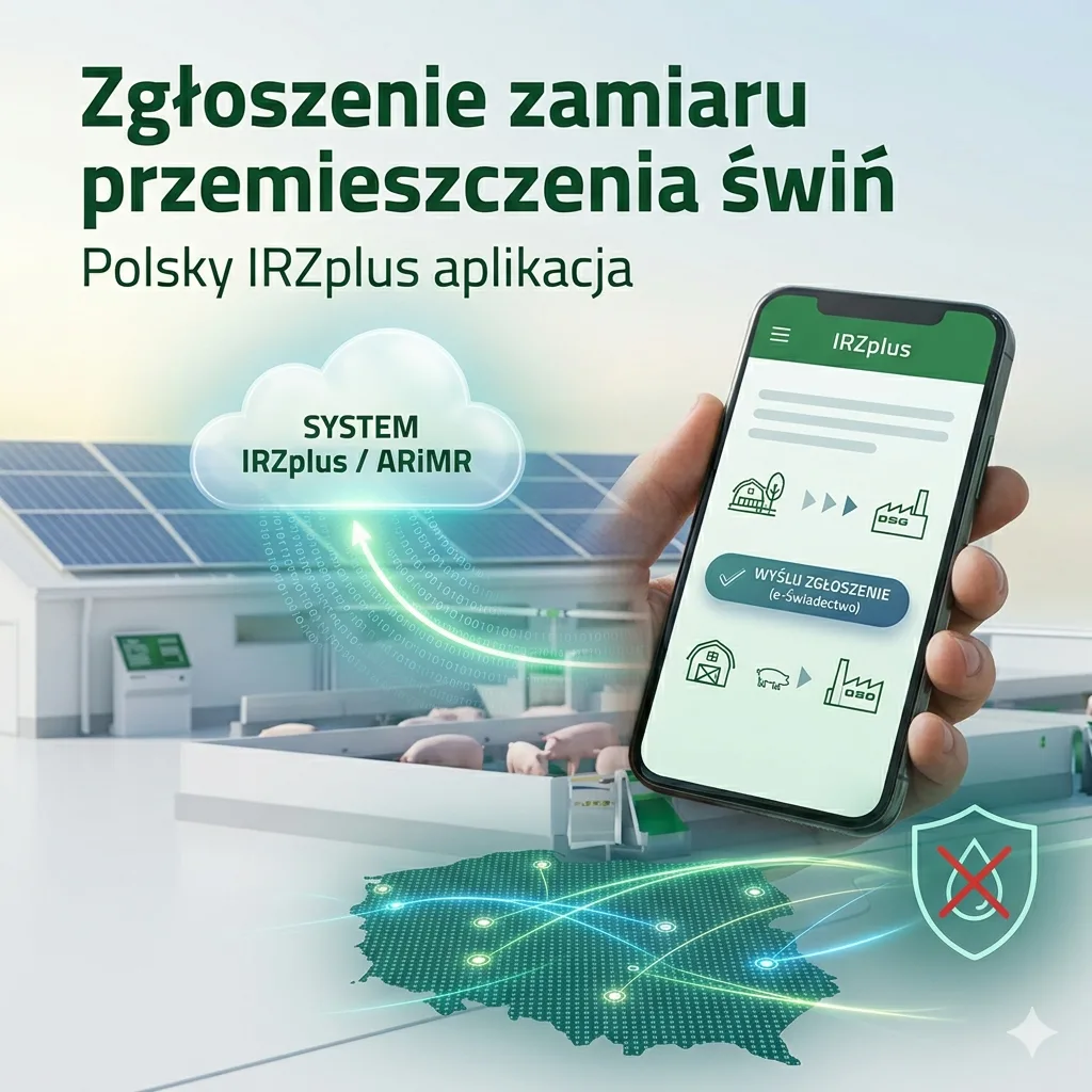 IRZplus 2026: Jak złożyć elektroniczne zgłoszenie zamiaru przemieszczenia świń? Kompletny przewodnik po e-świadectwach zdrowia IRZplus 2026: Jak złożyć elektroniczne zgłoszenie zamiaru przemieszczenia świń? Kompletny przewodnik po e-świadectwach zdrowia