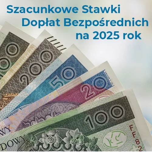 Szacunkowe stawki dopłat bezpośrednich w 2025 roku